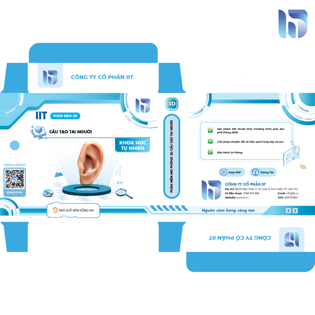 Phần mềm mô phỏng 3D cấu tạo tai người