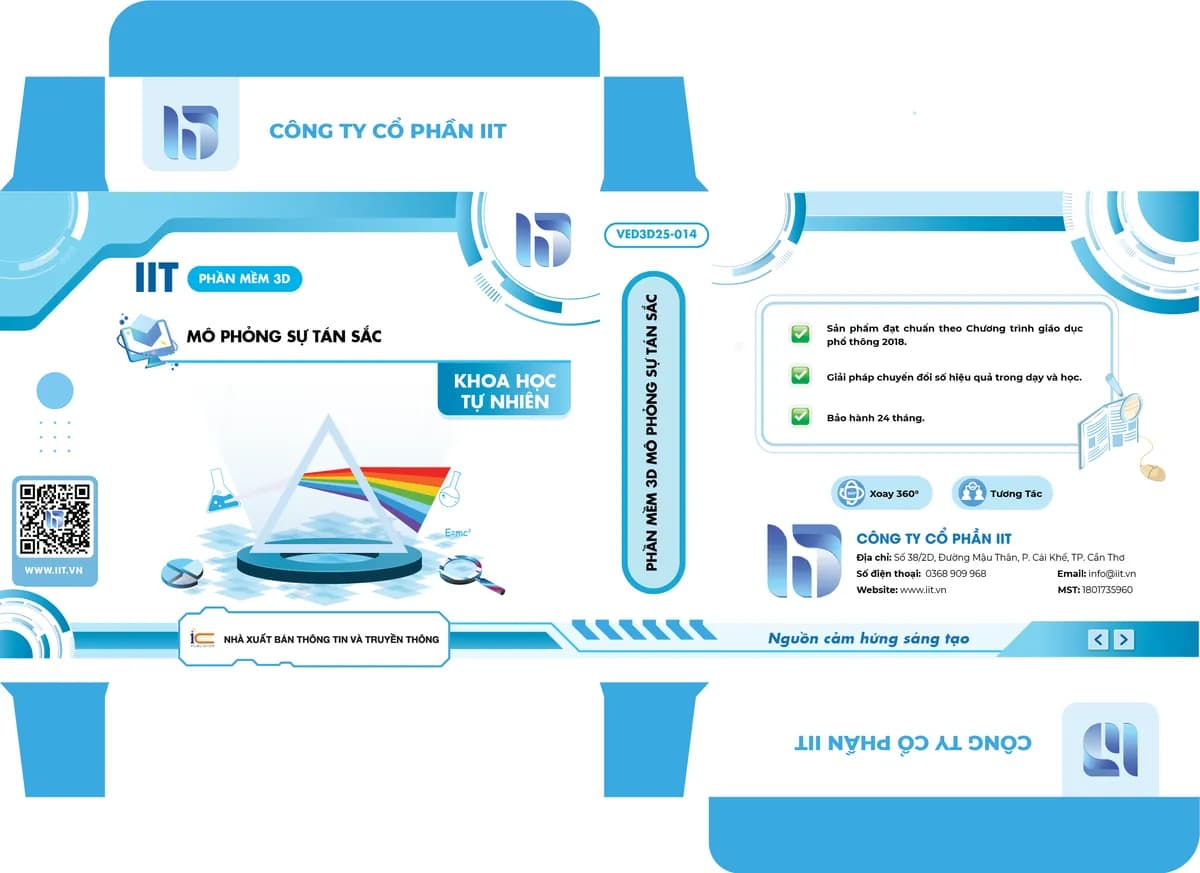 Phần mềm 3D mô phỏng sự tán sắc