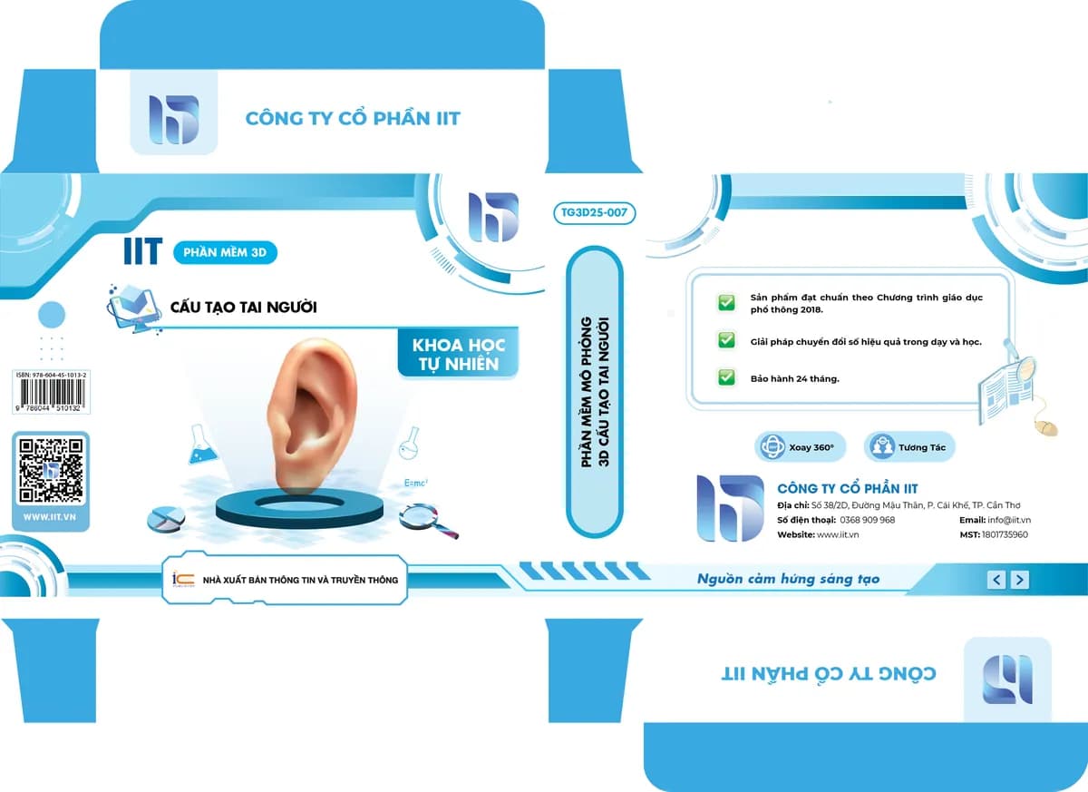 Phần mềm mô phỏng 3D cấu tạo tai người
