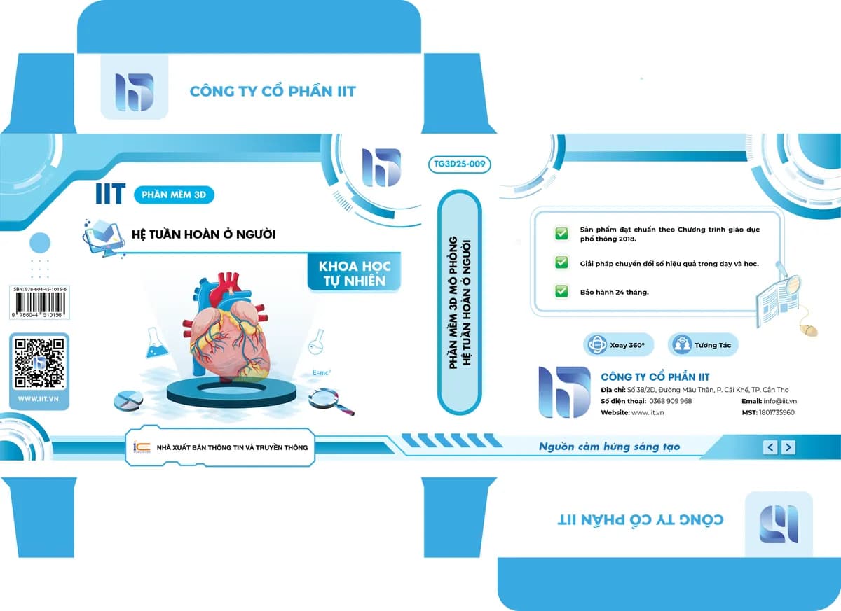 Phần mềm 3D mô phỏng hệ tuần hoàn ở người