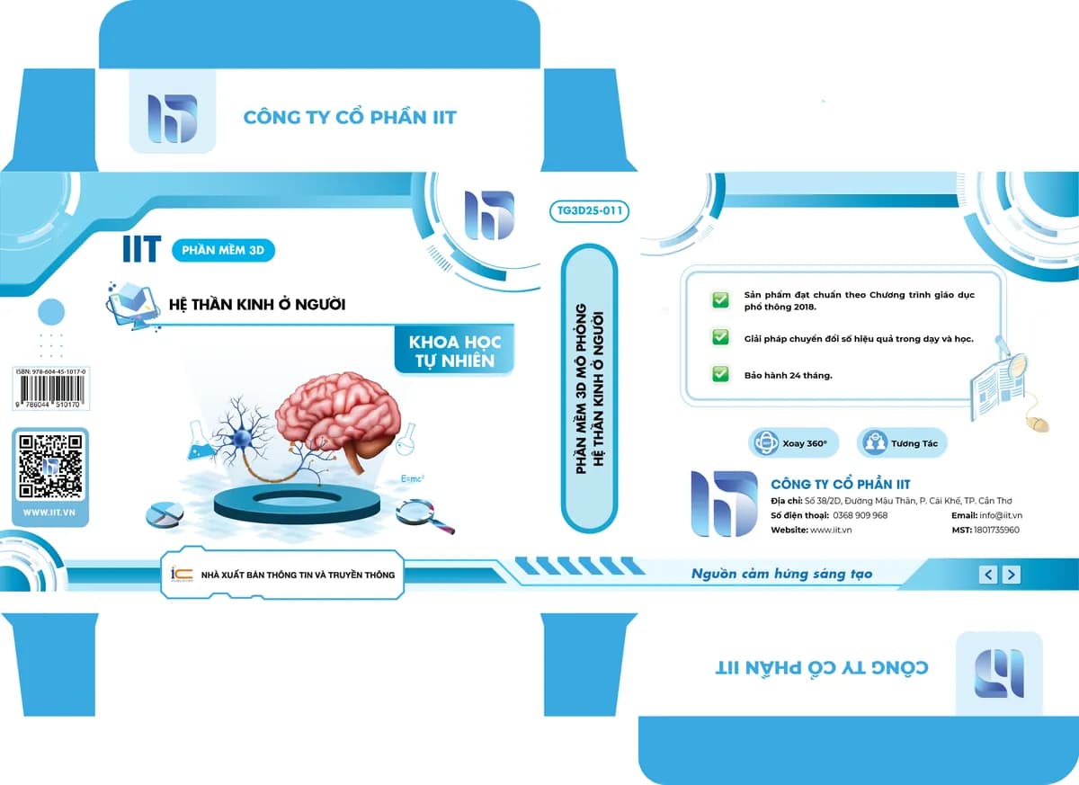 Phần mềm 3D mô phỏng hệ thần kinh ở người