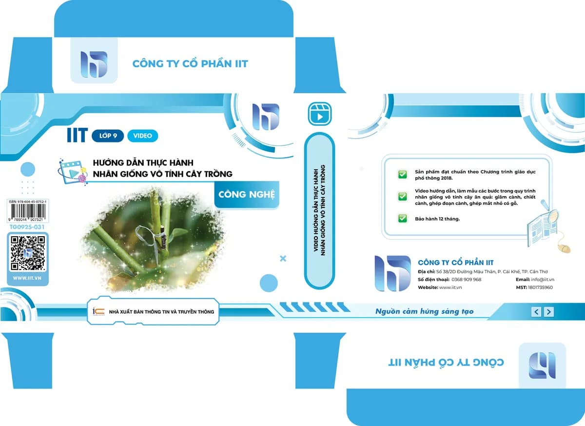 Video hướng dẫn thực hành nhân giống vô tính cây trồng.