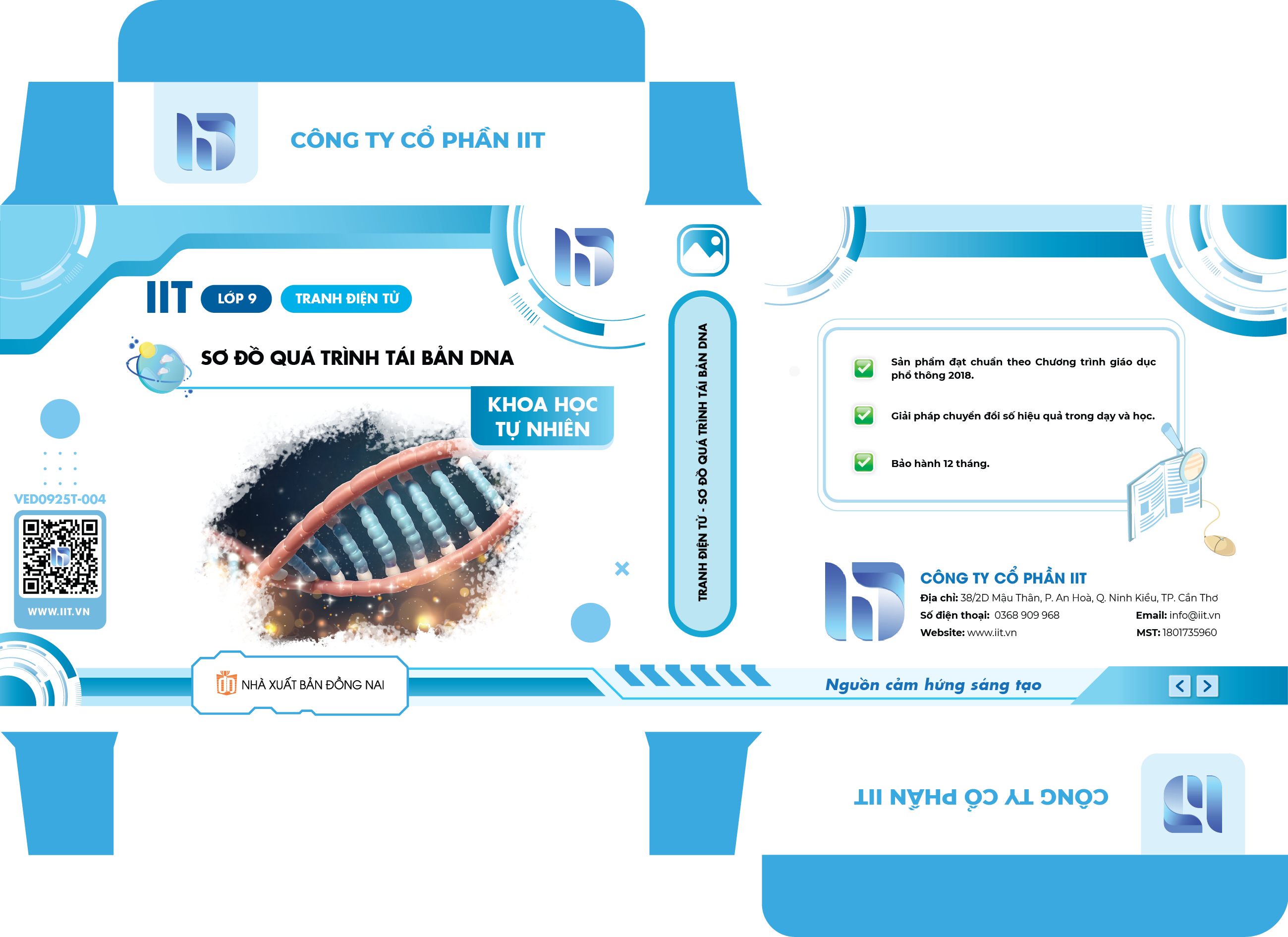 Tranh điện tử - Sơ đồ quá trình tái bản DNA
