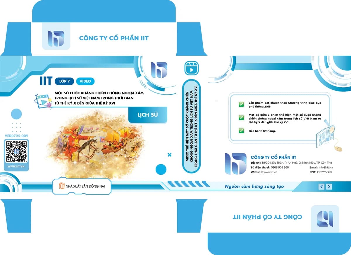 Video thể hiện một số cuộc kháng chiến chống ngoại xâm trong lịch sử Việt Nam trong thời gian từ thế kỷ X đến giữa thế kỷ XVI