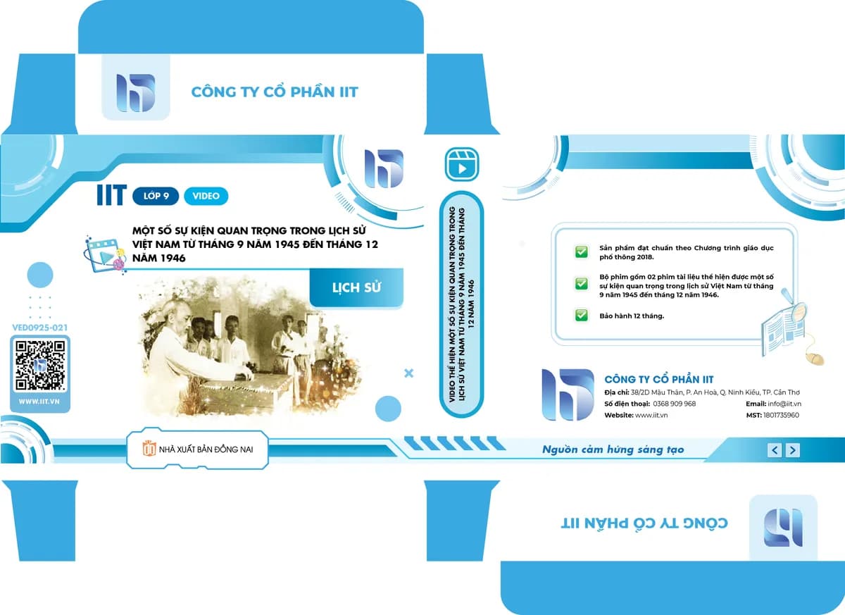 Video thể hiện một số sự kiện quan trọng trong lịch sử Việt Nam từ tháng 9 năm 1945 đến tháng 12 năm 1946