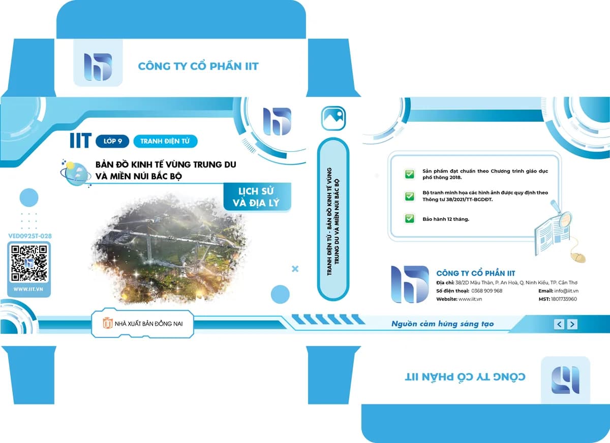 Tranh điện tử - Bản đồ kinh tế vùng Trung du và miền núi Bắc Bộ