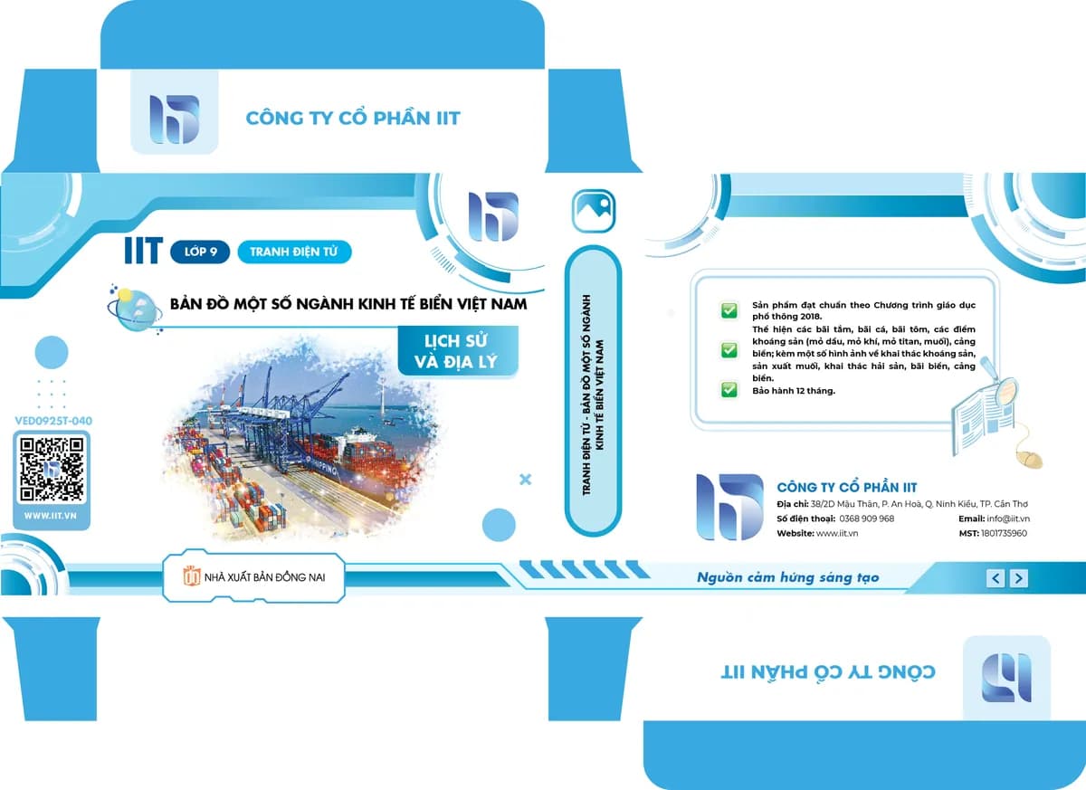 Tranh điện tử - Bản đồ một số ngành kinh tế biển Việt Nam