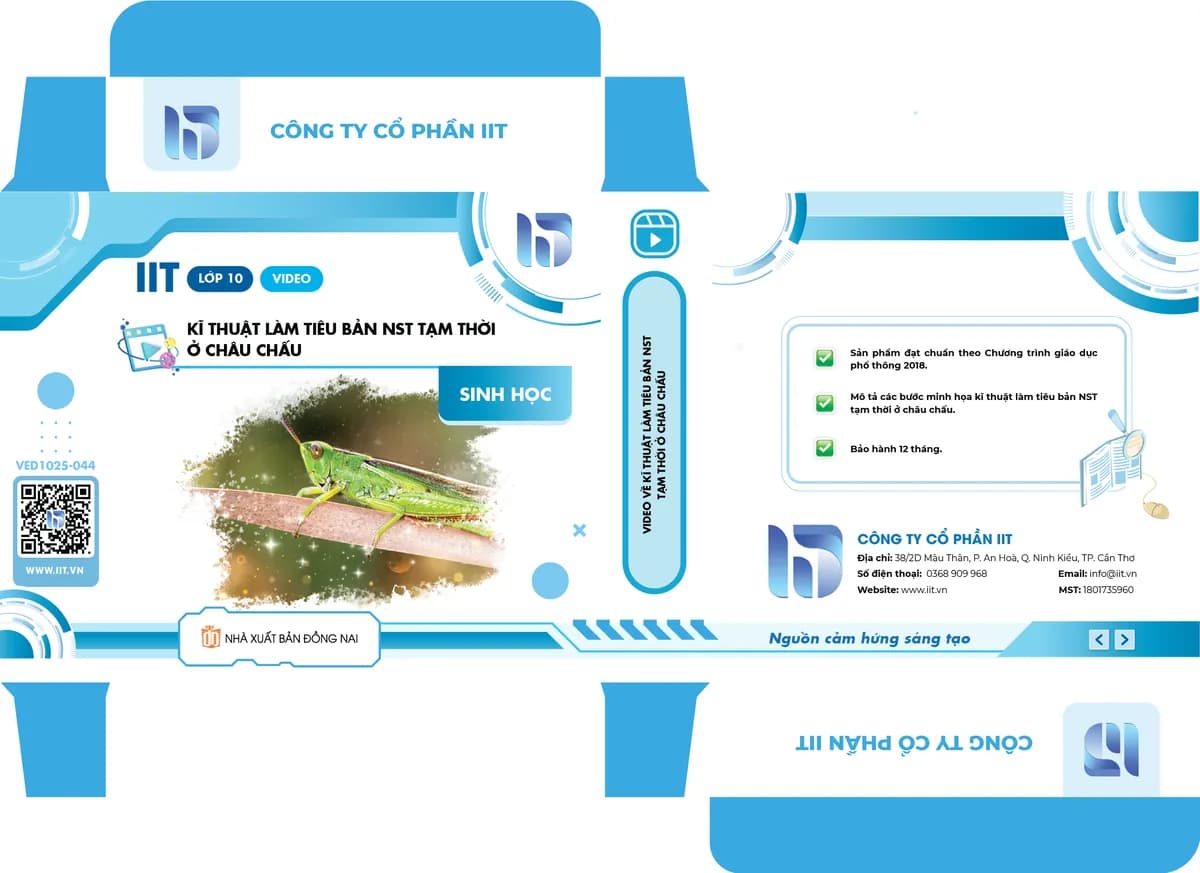 Video về kĩ thuật làm tiêu bản NST tạm thời ở châu chấu