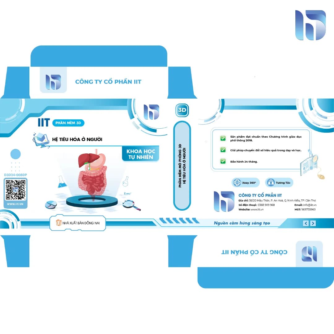 Phần mềm mô phỏng 3D hệ tiêu hóa ở người