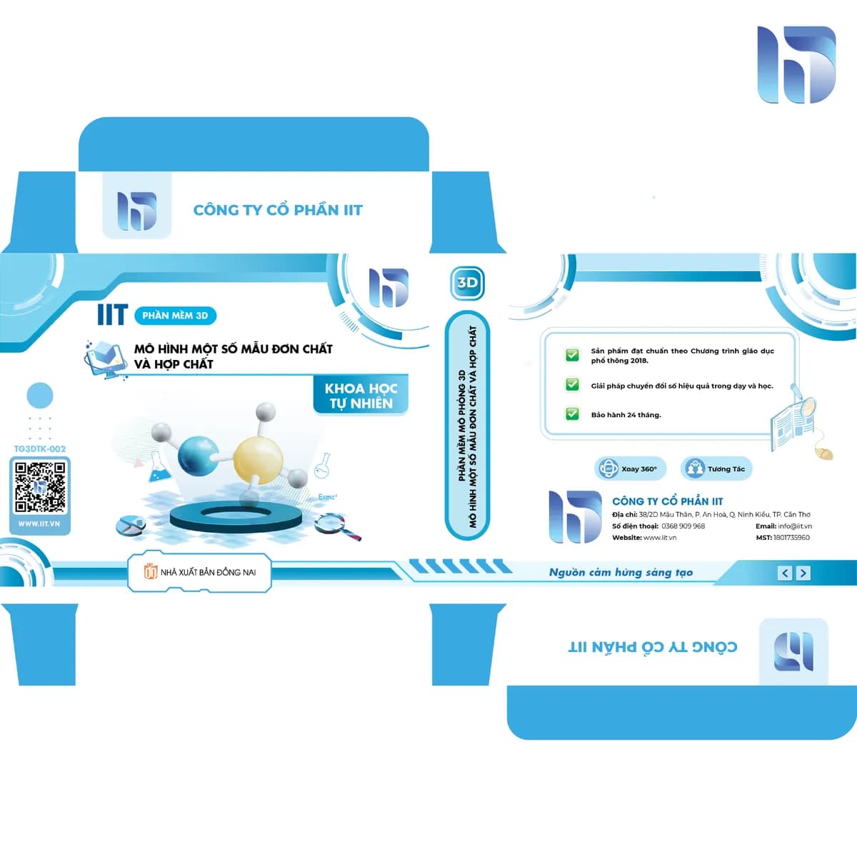Phần mềm mô phỏng 3D: Mô hình một số mẫu đơn chất và hợp chất