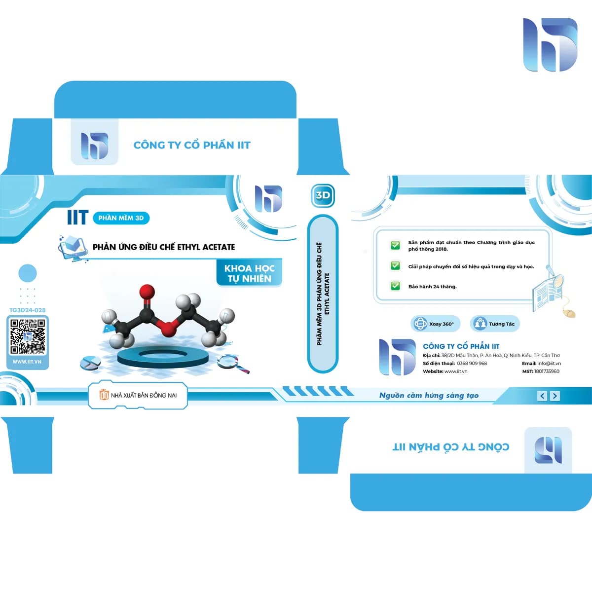 Phầm mềm 3D phản ứng điều chế ethyl acetate