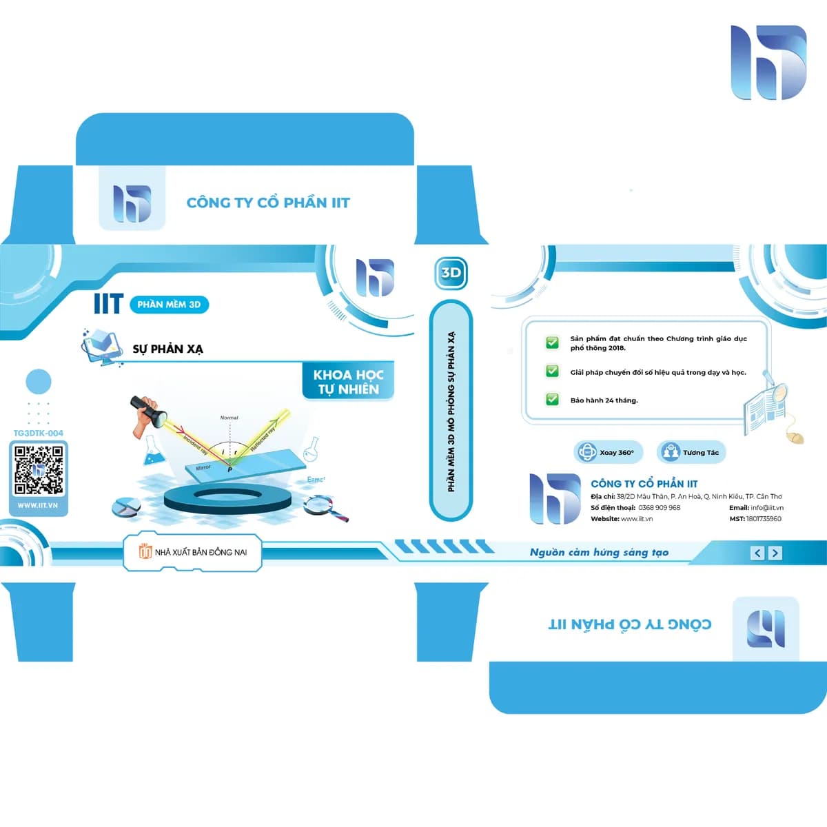 Phần mềm 3D mô phỏng sự phản xạ.