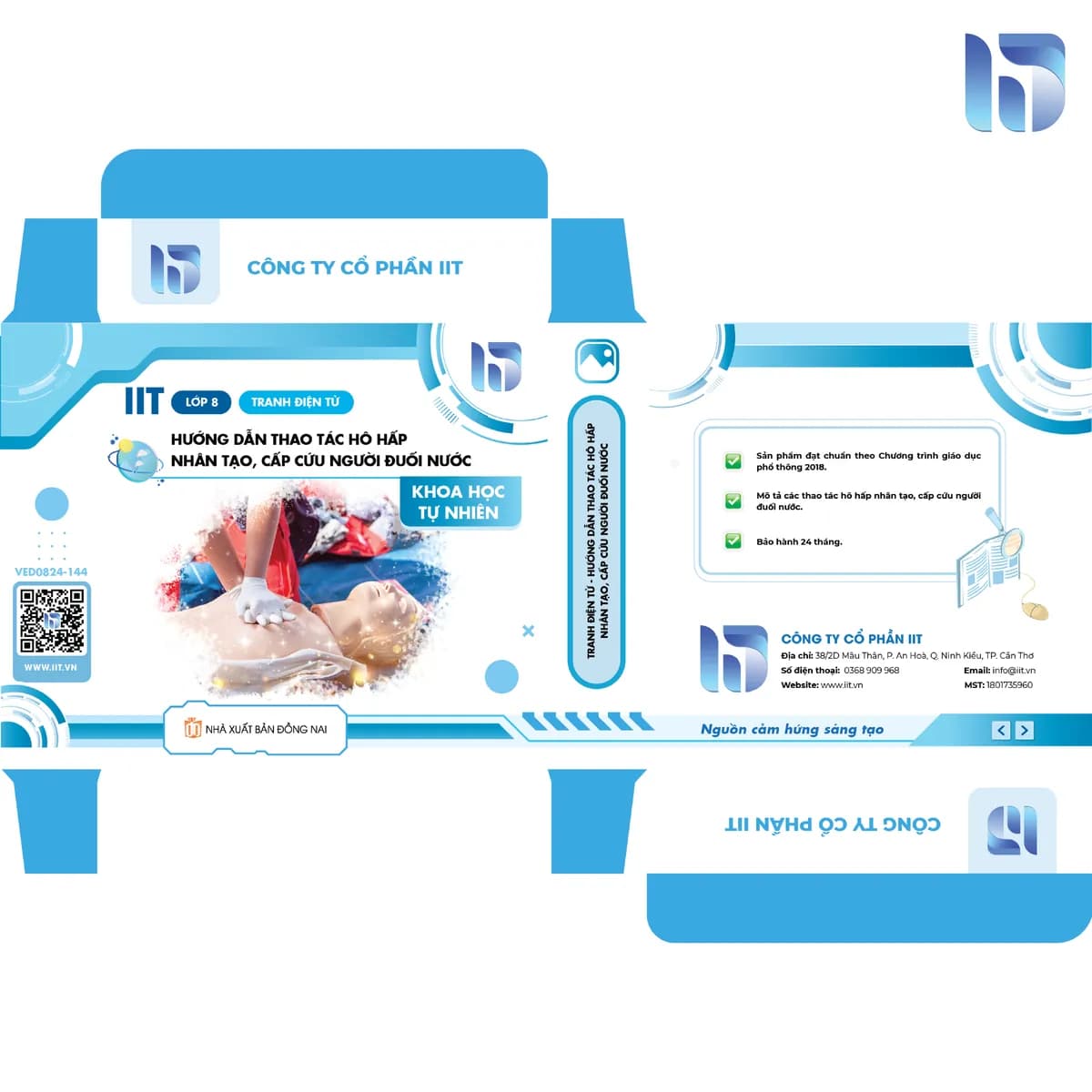 Tranh điện tử - Hướng dẫn thao tác hô hấp nhân tạo, cấp cứu người đuối nước