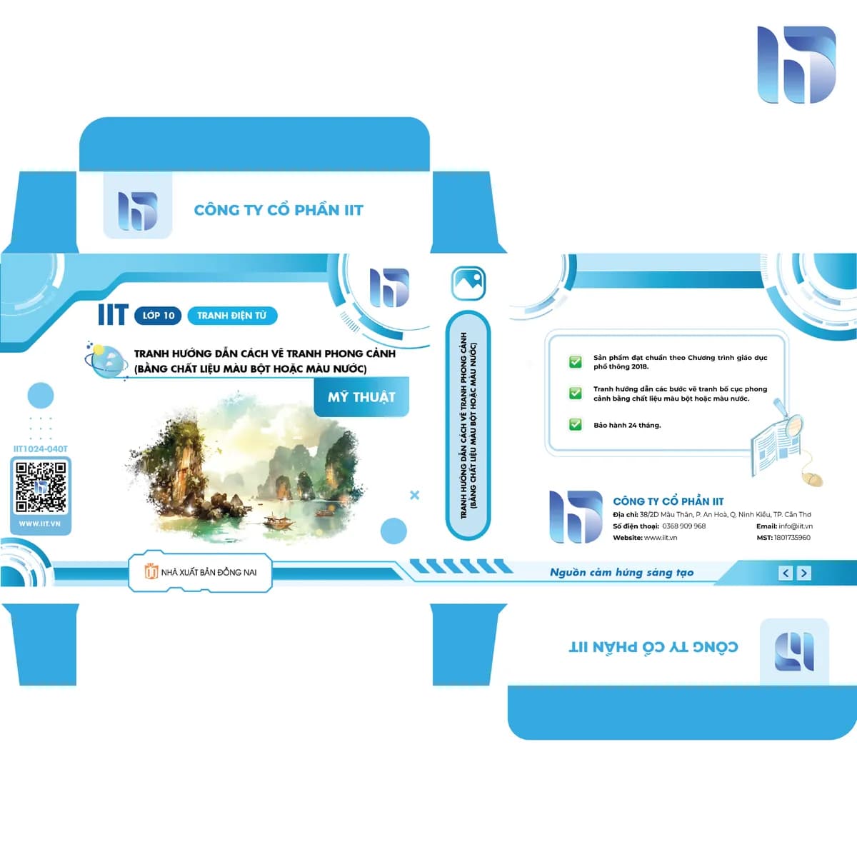 Tranh điện tử - Hướng dẫn cách vẽ tranh phong cảnh (bằng chất liệu màu bột hoặc màu nước)
