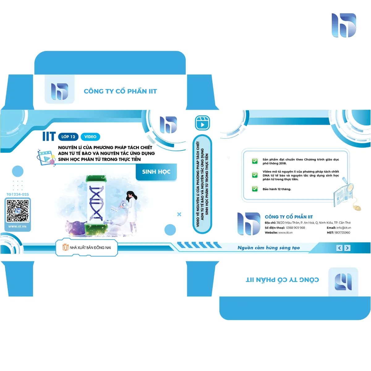 Video về nguyên lí của phương pháp tách chiết ADN từ tế bào và nguyên tắc ứng dụng sinh học phân tử trong thực tiễn.
