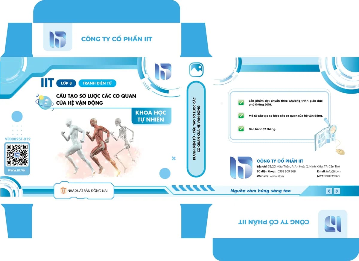 Tranh điện tử - Cấu tạo sơ lược các cơ quan của hệ vận động