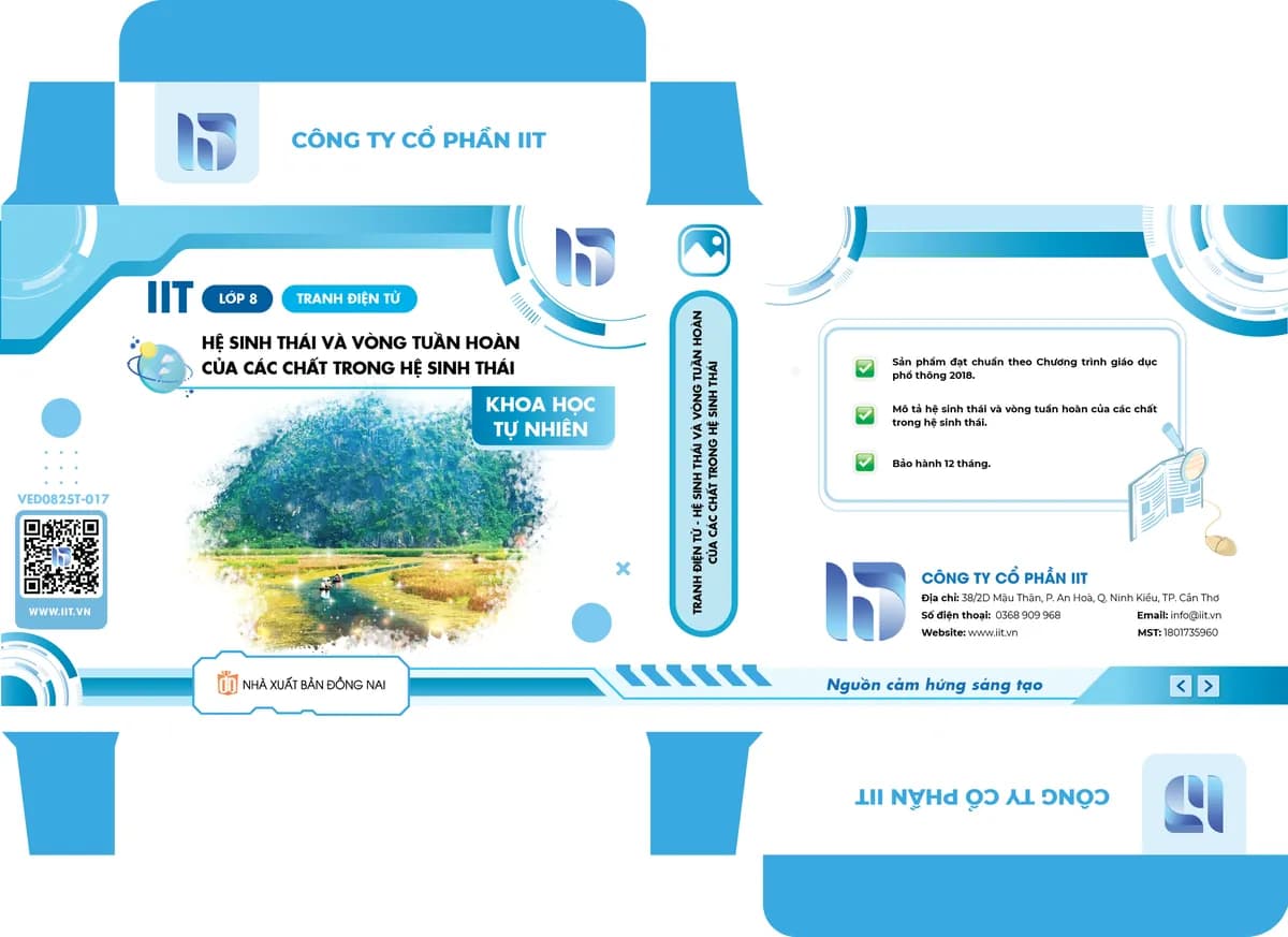 Tranh điện tử - Hệ sinh thái và vòng tuần hoàn của các chất trong hệ sinh thái