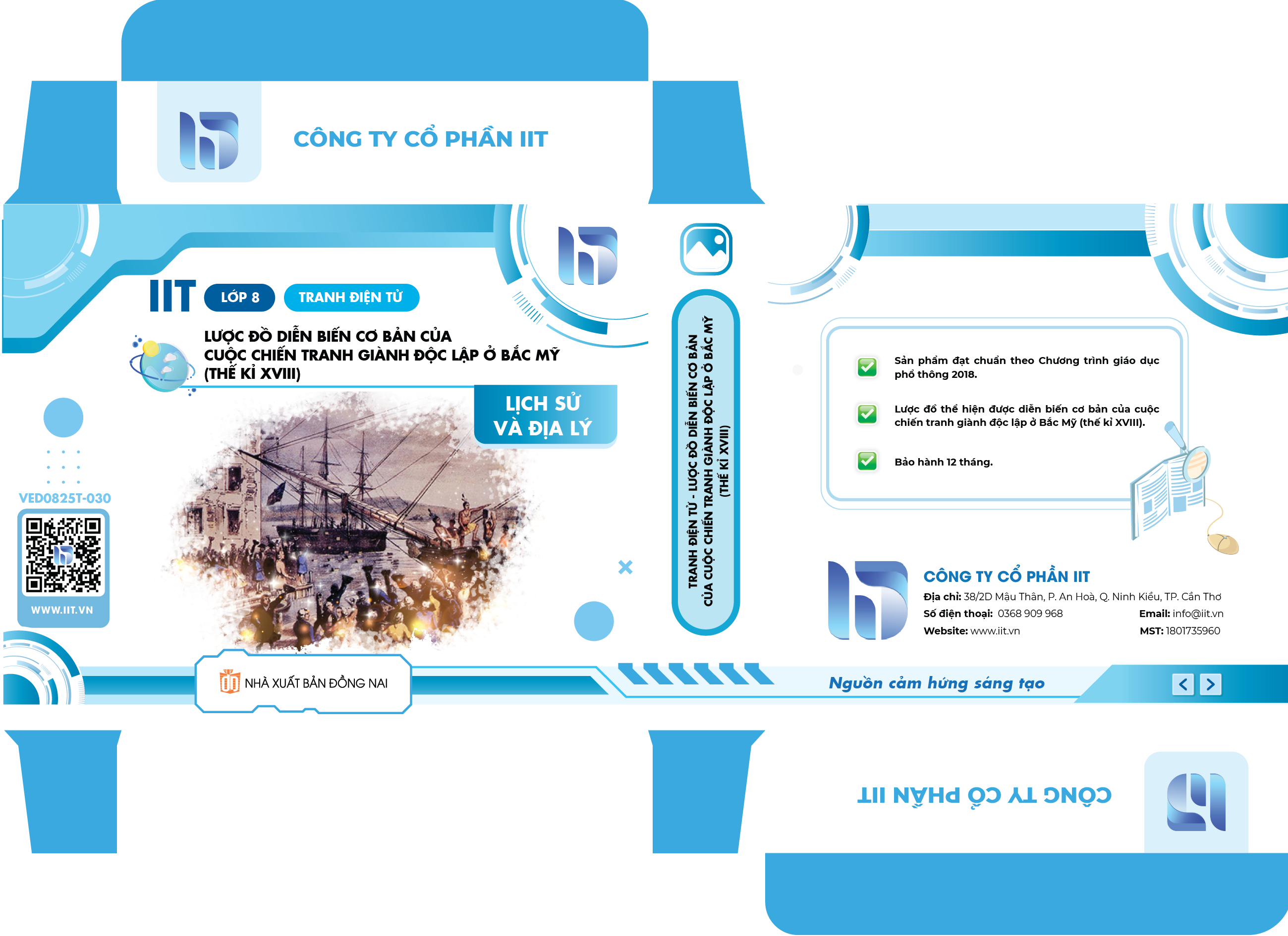 Tranh điện tử - Lược đồ diễn biến cơ bản của cuộc chiến tranh giành độc lập ở Bắc Mỹ (thế kỉ XVIII)
